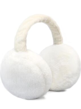 Cozy Plush Earmuffs in Cream